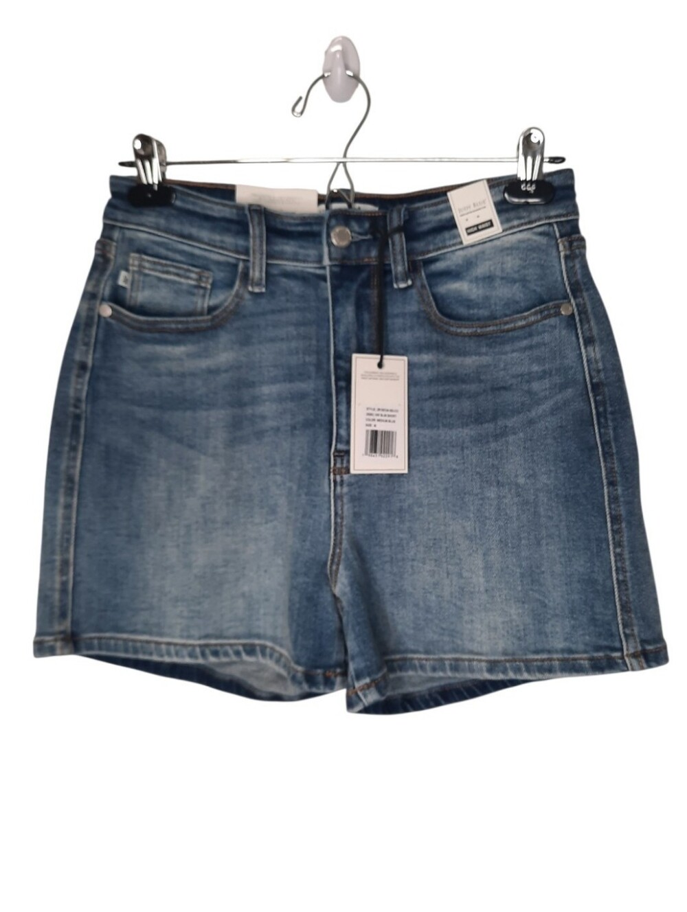 Judy Blue High Waisted Slim Shorts Medium Blue Wash Womens Size Medium New